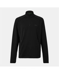 BOSS - Regular Fit Raglan Sleeve Zip Neck Sweatshirt - Lyst