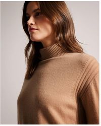 Ted Baker - Ruthell Organic Cashmere Roll Neck Jumper - Lyst