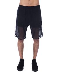 Nicolo Tonetto - Zwarte Polyester Korte Broek Voor Mannen - Lyst