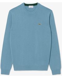 Lacoste - Organic Cotton Crew Neck Sweater - Lyst