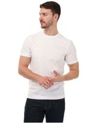 Lacoste - Heritage Crew Neck T-shirt Met Vlekken In Wit - Lyst