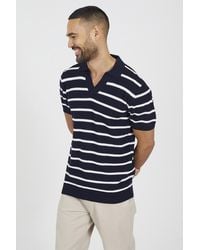 Brave Soul - Collared Jacquared Polo Shirt - Lyst