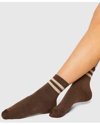 Boohoo - Tonal Stripe Sport Socks 5 Pack - Lyst