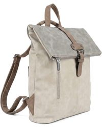 Woodland Leathers - Roll-Top Backpack, Anti-Theft Travel Bag With Luggage Strap - Lyst