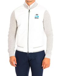 La Martina - High Collar Jacket With Regular Fit Nml001-Lt041 - Lyst