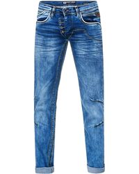 Rusty Neal - Jeansbroek "ruben" Blauw Gebruikt - Lyst