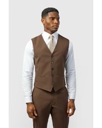 Limehaus - Single Breasted Five Button V-Neck Slim Fit Suit Waistcoat - Lyst