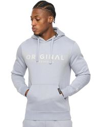 Crosshatch - Bardon Hoodie (Steel) - Lyst