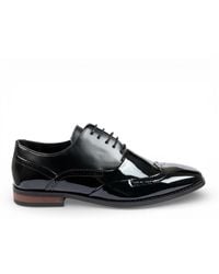 Infinity Leather - Patent Pu Wingtip Brogue Oxford Shoes Faux Leather - Lyst