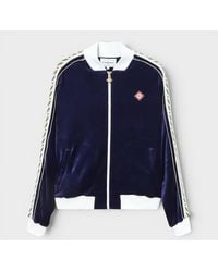 CASABLANCA - Laurel Track Top Jackets Fabric - Lyst