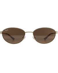 Ray-Ban - Oval Polished Arista Dark Rb3774D Metal - Lyst