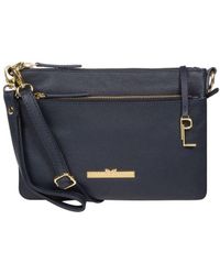 Pure Luxuries - 'Lytham' Leather Cross Body Clutch Bag - Lyst
