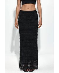 Hiccup - Low Waist Tulle Maxi Skirt - Lyst
