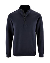 Sol's - Stan Contrast Zip Neck Sweatshirt (French) - Lyst