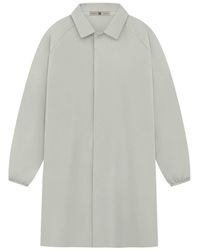 adidas - Solid Patterned Snap Button Over Coat - Lyst