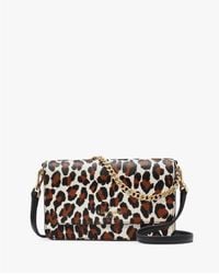 Kate Spade - Madison Spotted Leopard Printed Willow Mini Flap Crossbody - Lyst