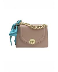 Where's That From - 'Calm' Bag With Chain Handle And Scarf Detail - Lyst