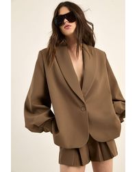 Nasty Gal - Tailored Front Pleat Short - Lyst