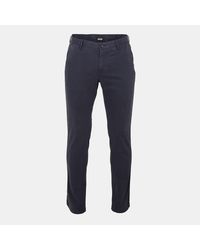 BOSS - Rice3 Solid Patterned Straight Chinos - Lyst
