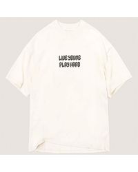 Lyph - Punk Lettering Crew Neck Short Sleeve T-Shirt - Lyst