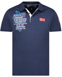 GEOGRAPHICAL NORWAY - Short-Sleeved Polo Shirt Sy1309Hgn - Lyst