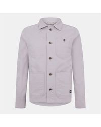 Vans - London Solid Patterned Field Jacket With Chest Pocket - Lyst