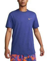 Nike - T Shirts Club Swoosh Hdy Print Short Sleeve Summer Sportswear - Lyst