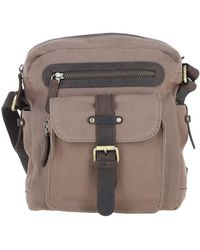 Fenland Sheepskin - Exquisite Real Leather X Canvas Body Bag - Lyst
