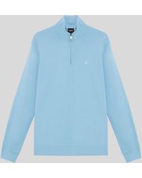 Lyle & Scott - Superfine Cotton 1/4 Zip Sweatshirt - Lyst