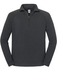 Fruit Of The Loom - Adult Iconic Premium Sweatshirt (Light Graphite) - Lyst