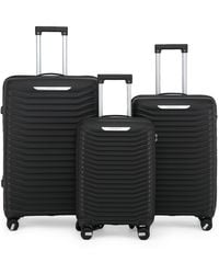 Infinity Leather - Hard Shell Classic Suitcase Set 8 Wheel Cabin Tsa Luggage Case Holiday Travel - Lyst