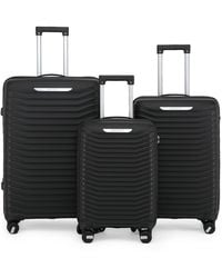 Infinity Leather - Hard Shell Classic Suitcase Set 8 Wheel Cabin Tsa Luggage Case Holiday Travel - Lyst