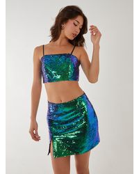Pink Vanilla - Sequin Bralette - Lyst