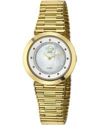 Gv2 - Burano Swiss Quartz Mop Dial Stainless Steel Bracelet Diamond Watch - Lyst