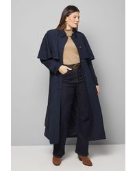 Wallis - Belted Cape Coat - Lyst