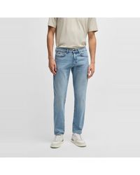 BOSS - Five Pocket Design Regular Fit Jeans - Lyst