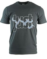 Just Cavalli - Snake Logo T-Shirt Cotton - Lyst