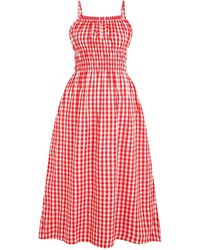 Miso - Square Neck Midi A-Line Dress - Lyst
