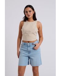 Urban Bliss - Linen Blend Tie Back Top - Lyst