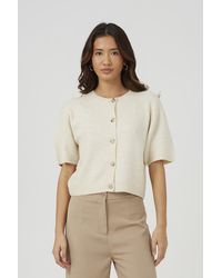 Brave Soul - Short Sleeve Jersey Knit Cardigan - Lyst