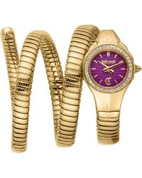 Just Cavalli - Dial Snake 316L Stainless Steel Watch - Lyst