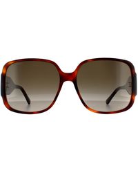 Jimmy Choo - Zonnebril Tara/s 086 Ha Havana Bruine Gradiënt - Lyst