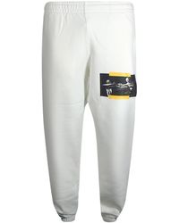 Off-White c/o Virgil Abloh - Caravaggio Painting Shorten Logo Sweatpants Cotton - Lyst
