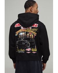 BoohooMAN - Oversized Boxy Official Moto Graphic Hoodie - Lyst