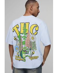 BoohooMAN - Collector's Edtn Cactus Oversized Pocket T-Shirt - Lyst