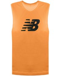 New Balance - Training Bib Fluo Vest Cotton - Lyst