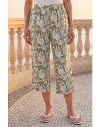 Roman - Classic Floral Print Cropped Trouser - Lyst