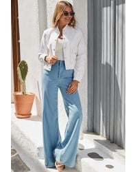 Sosandar - Summer Bomber Jacket With Luxe Buttons - Lyst