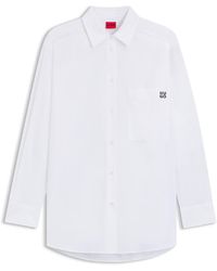 HUGO - Oversized-Fit Blouse - Lyst
