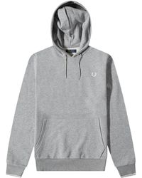 Fred Perry - Tipped Marl Hoodie Cotton - Lyst